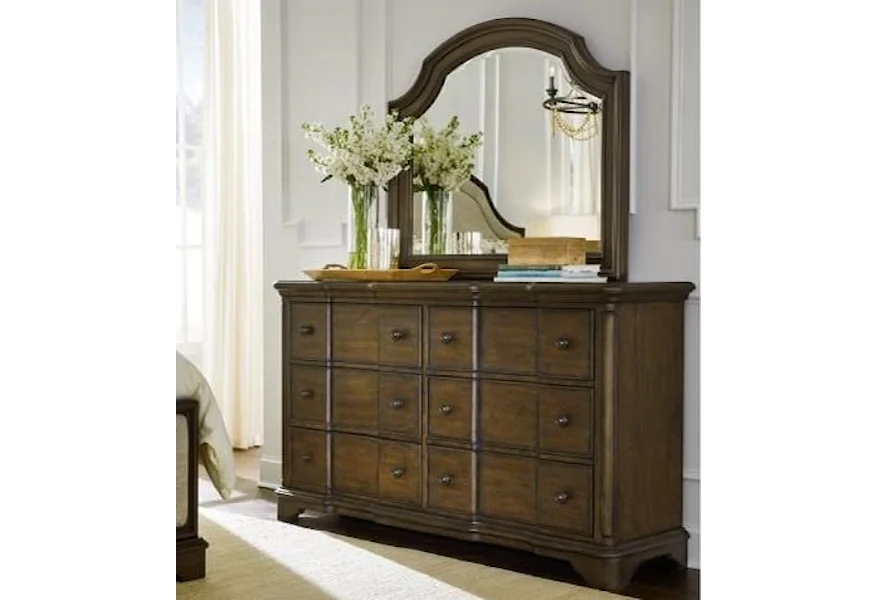 Stafford Dresser and Mirror Set by Legacy Classic at Dream Home Interiors
