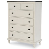 Relaxed Vintage 5-Drawer Chest of Drawers