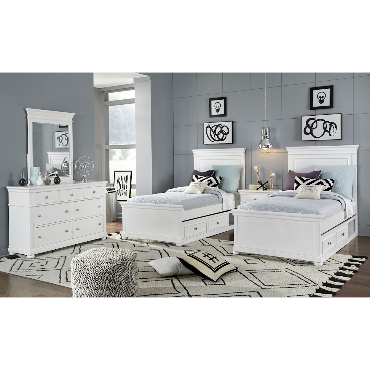 Legacy Classic Kids Canterbury Twin and Full Bedroom Group