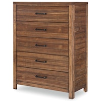 Casual Contemporary 5-Drawer Chest
