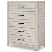 Casual Contemporary 5-Drawer Chest