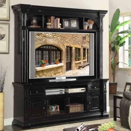 80" Media Console and 82" Hutch