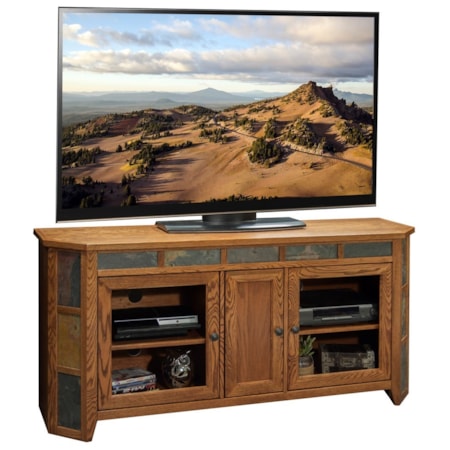 63" Angled TV Cart