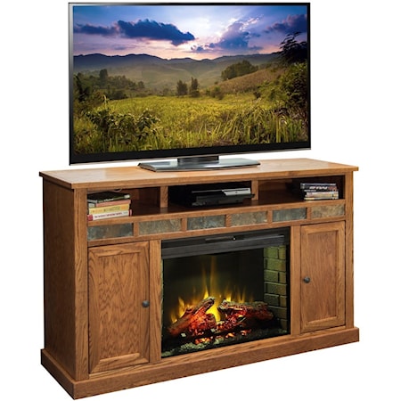 63" Fireplace Console