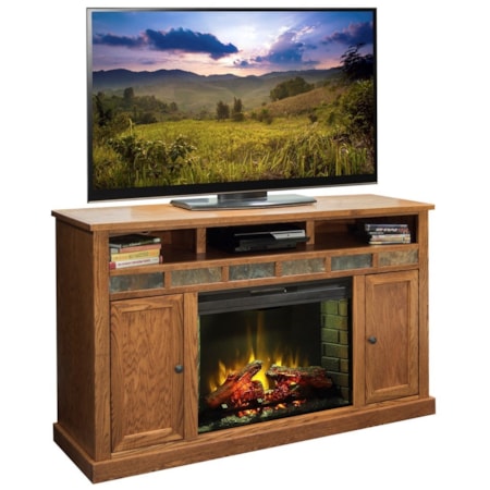 63" Fireplace Console