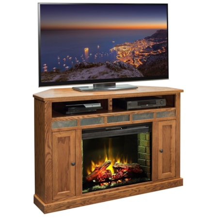 56" Corner Fireplace
