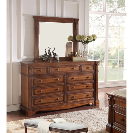 Dresser and Mirror