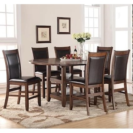 7 Piece Counter Height Table & Chair Set
