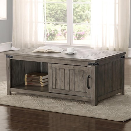 Storehouse Coffee Table with Shelf