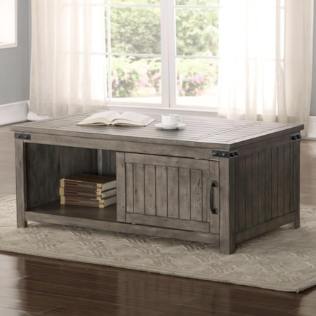 Storehouse Coffee Table with Shelf