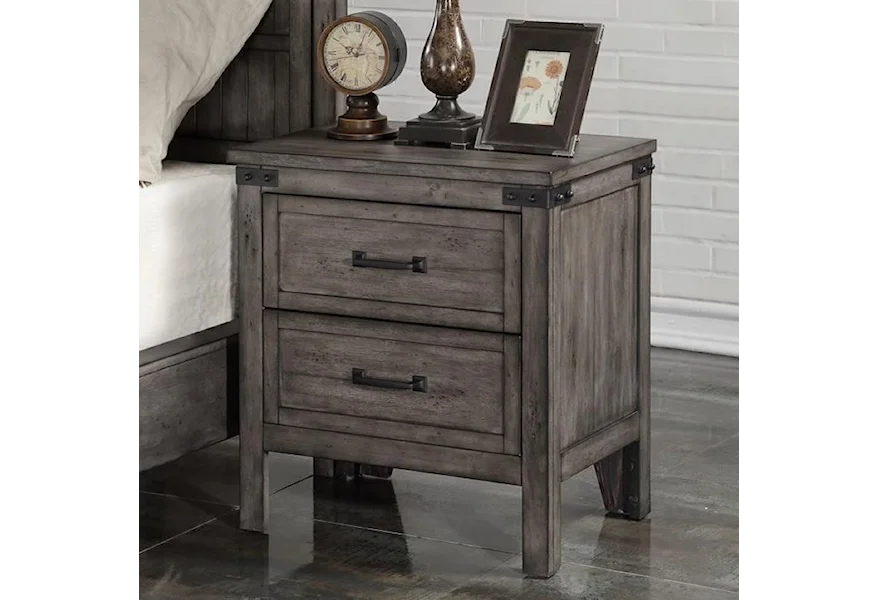 Storehouse Collection Storehouse 2 Drawer Nightstand by Legends Furniture at Wayside Furniture & Mattress