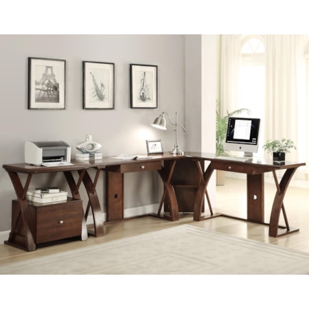 L-Shaped Desk Station