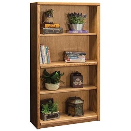 Bookcase With 1 Fixed & 2 adj. Shelves