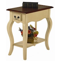 Traditional Side Table with Cabriole Legs