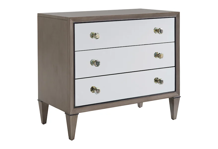 Ariana Divonne Mirrored Nightstand by Lexington at Jacksonville Furniture Mart