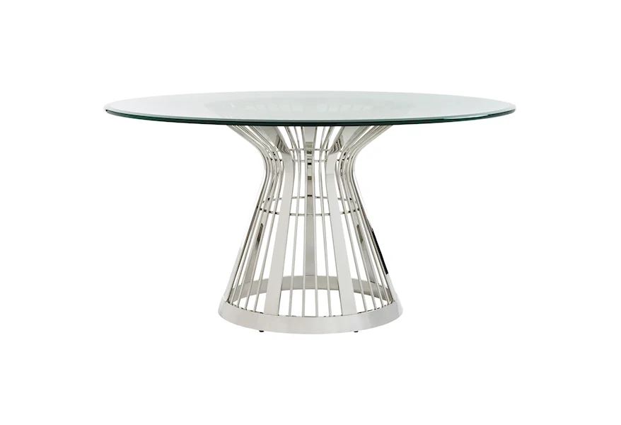 Ariana Riviera Stainless Dining Table Base With 60  by Lexington at Baer's Furniture