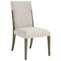 Saverne Upholstered Side Chair in Marsala Fabric
