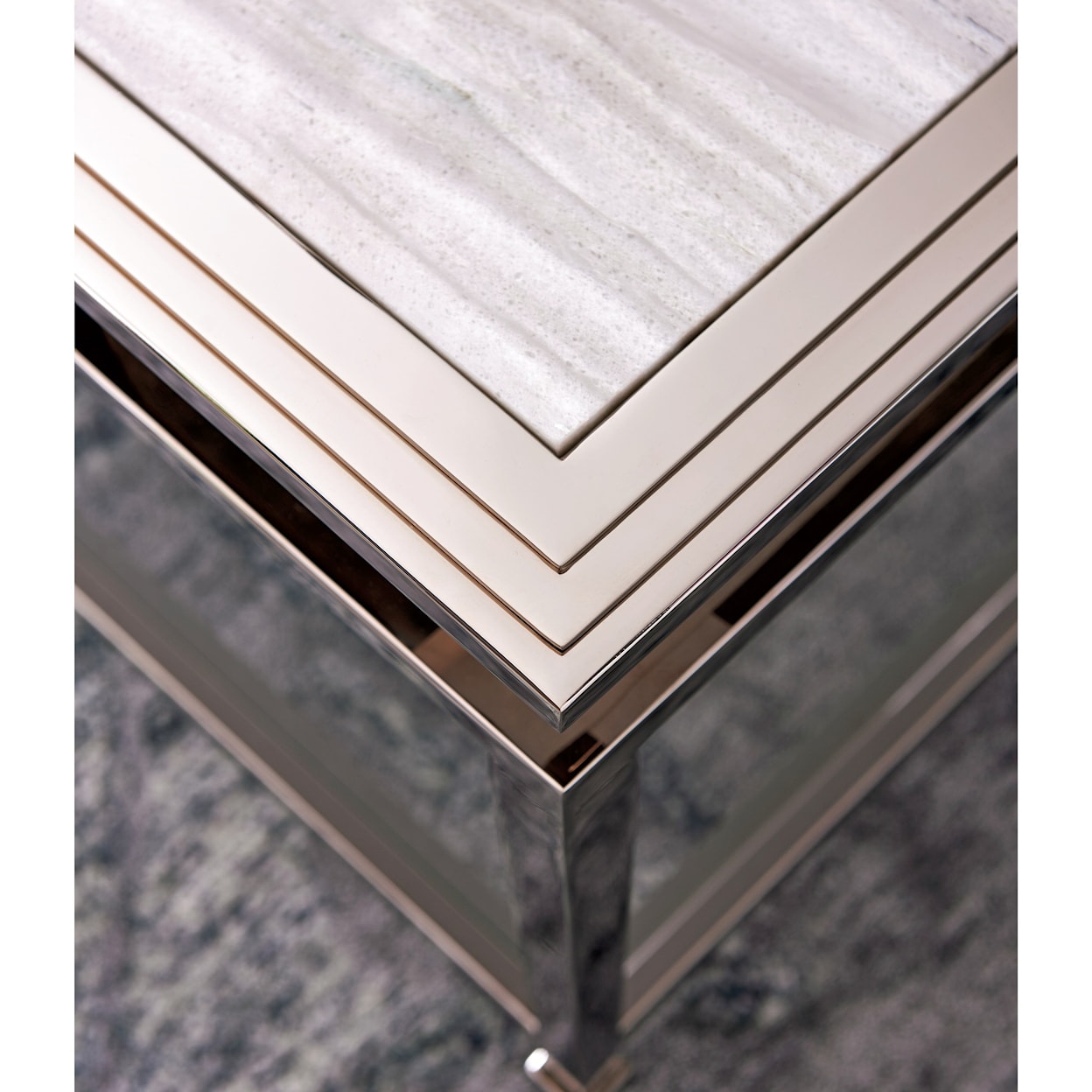 Lexington Ariana Athene Stainless Cocktail Table