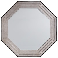 Latour Octagonal Mirror with Silver Leaf Detail