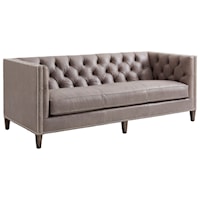 Monaco Tufted Tuxedo Sofa with Bench Seat