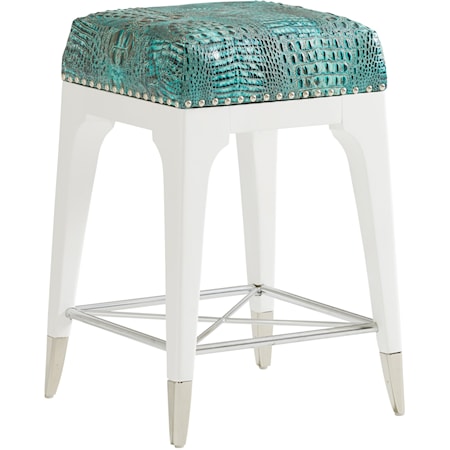 Northbrook Counter Stool in Custom Fabric or Leather