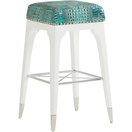 Northbrook Bar Stool in Custom Fabric or Leather
