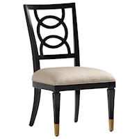 Pierce Side Chair with Ring Splat Back and Upholstered Seat