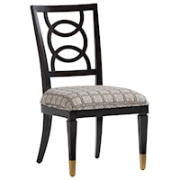 Pierce Side Chair with Ring Splat Back and Upholstered Seat, Customizable Fabric