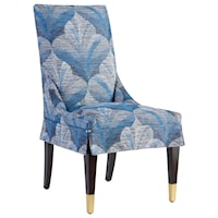 Monarch Upholstered Side Chair in Customizable Fabric