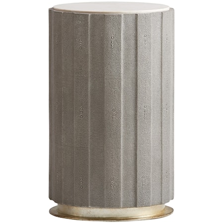 Chelsea Taupe Shagreen Accent Table