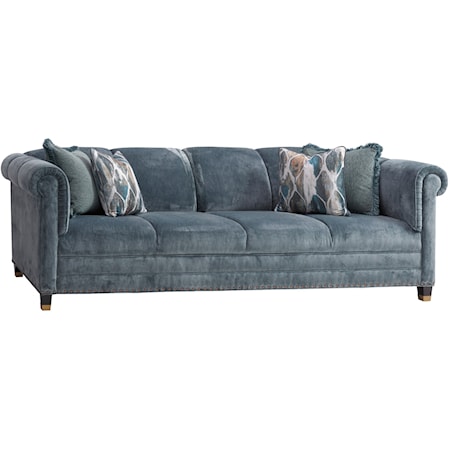 Springfield Sofa with Nailheads and Ferrules