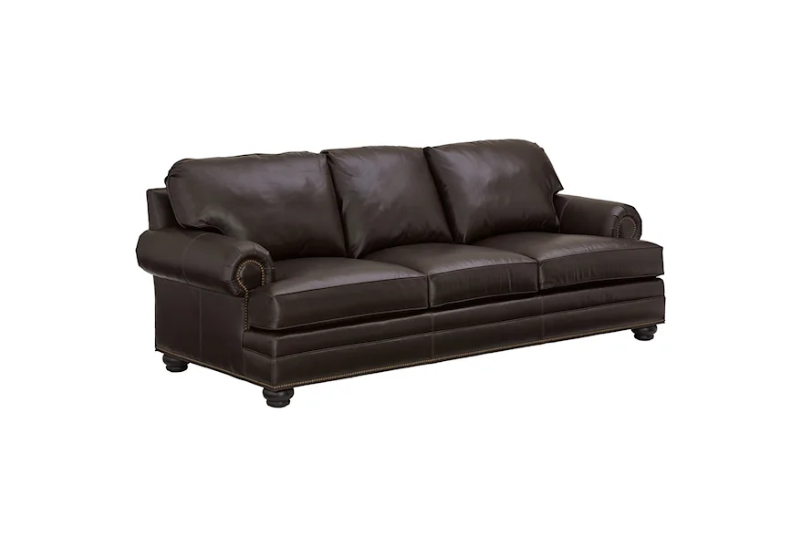 Couture Leather Tyson Customizable 3-Cushion Sofa by Lexington at Baer's Furniture
