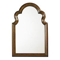 Saybrook Vertical Mirror with Serpentine Carvings