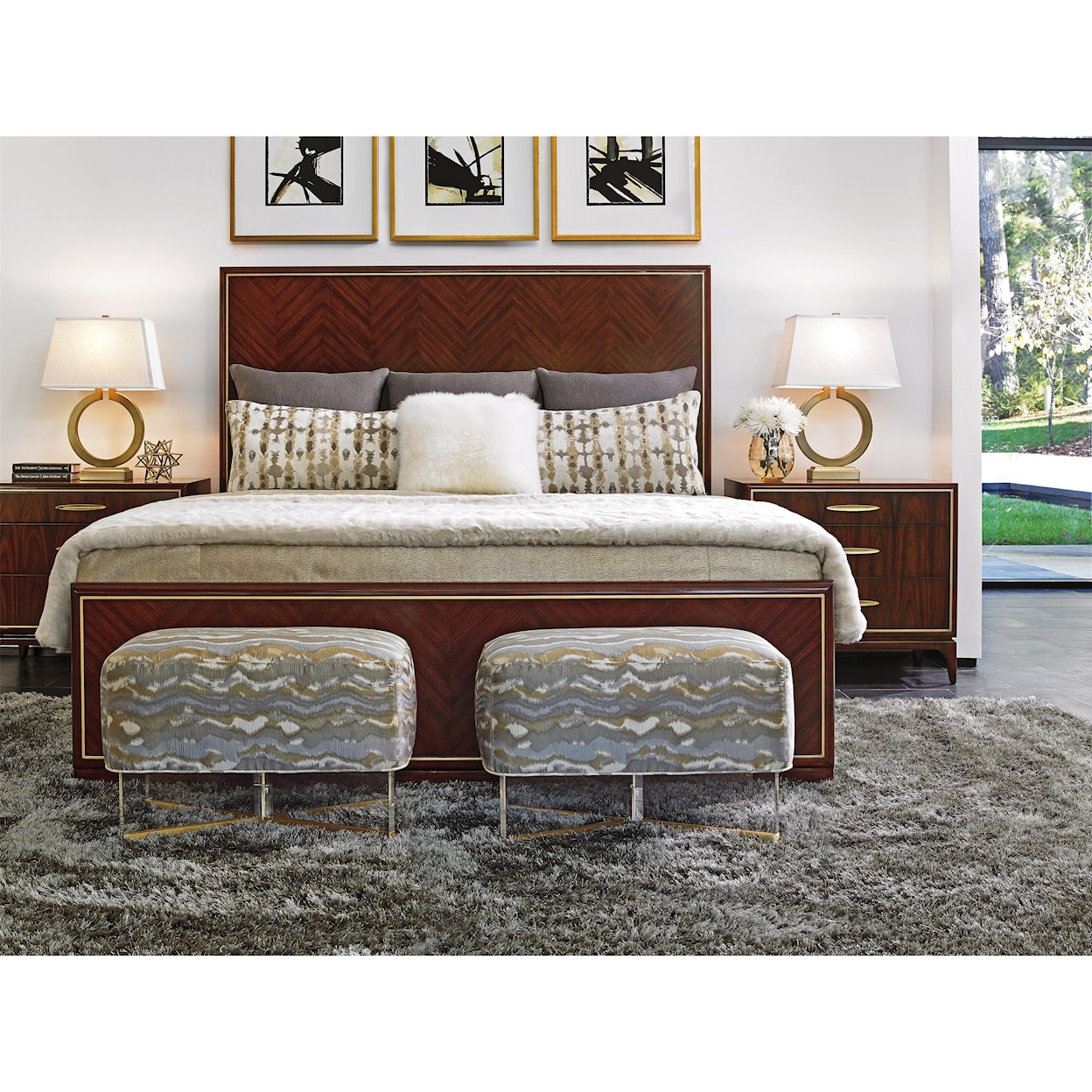 Lexington TAKE FIVE Carlyle Panel Bed 6/0 Cali King