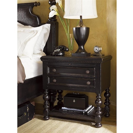 Phillips Night Stand with Lower Shelf