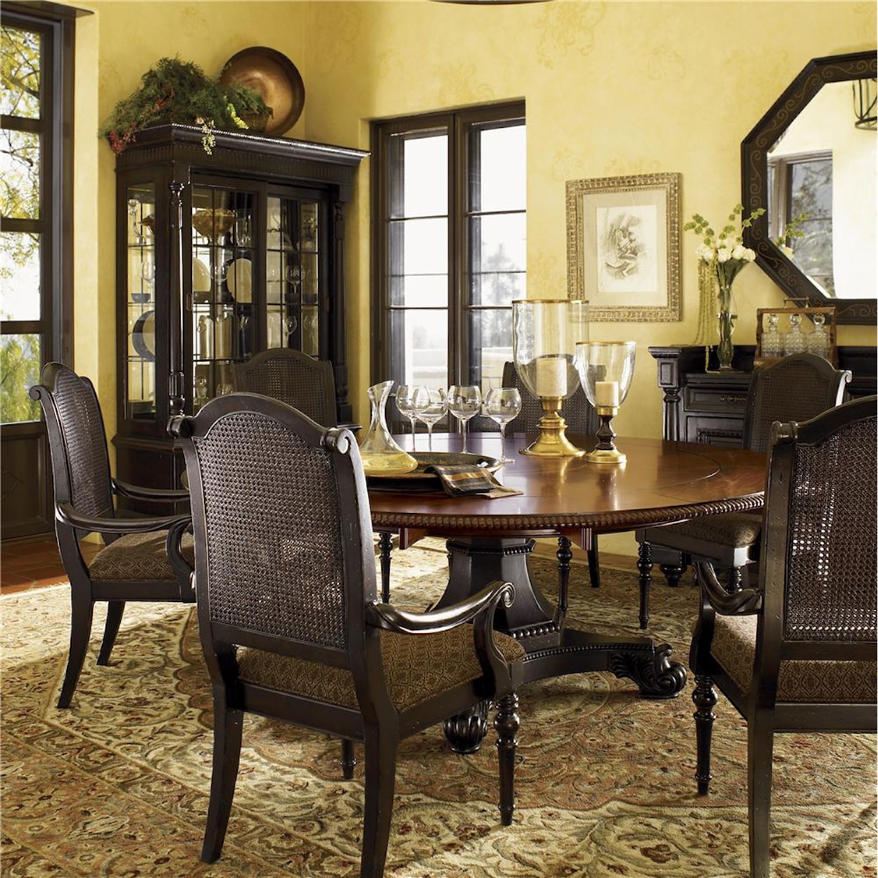Tommy Bahama Home Kingstown Bonaire Round Dining Table