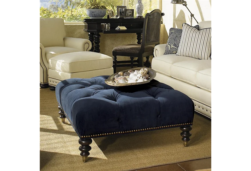 Kingstown Victoria Cocktail Ottoman by Tommy Bahama Home at Baer's Furniture