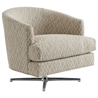 Graves Swivel Chair (Polished Chrome Finish)