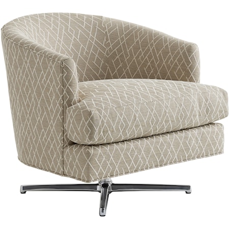 Graves Swivel Chair (Polished Chrome)