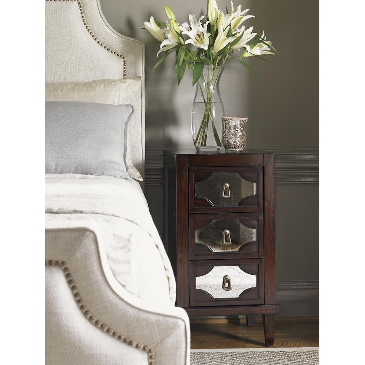 Lexington Kensington Place Lucerne Mirrored Nightstand