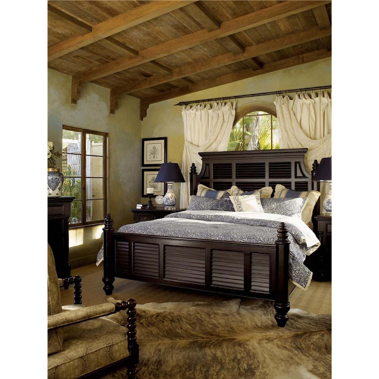 Tommy Bahama Home Kingstown King Malabar Panel Bed