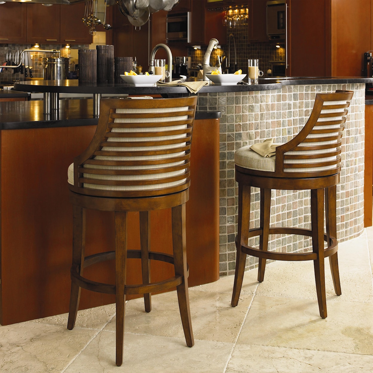 Tommy Bahama Home Ocean Club <b>Customizable</b> Cabana Bar Stool