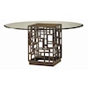 Tommy Bahama Home Ocean Club South Sea Round Glass Table
