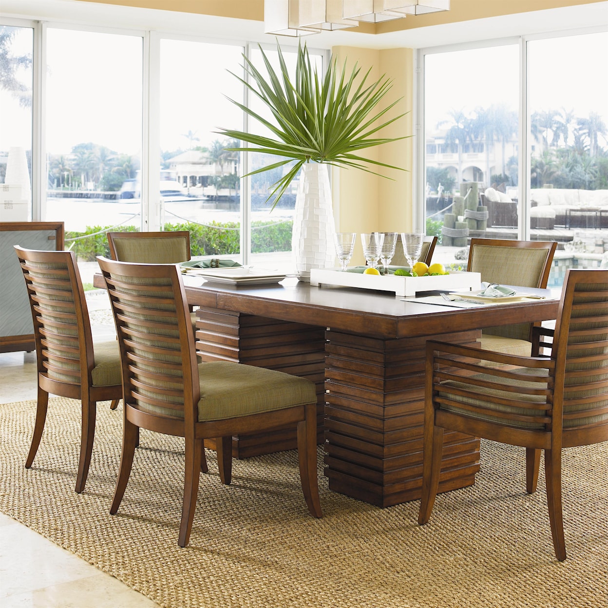 Tommy Bahama Home Ocean Club 7 Piece Table & Chair Set