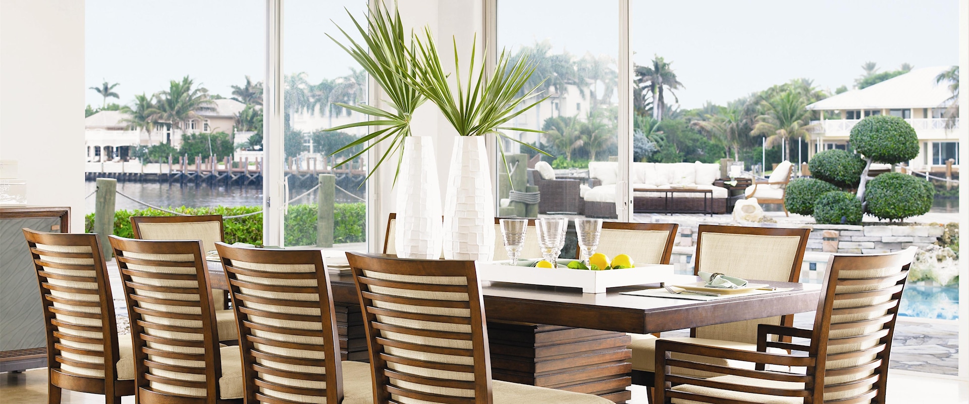 11 Piece Peninsula Dining Table & Kowloon Quickship Chair Set