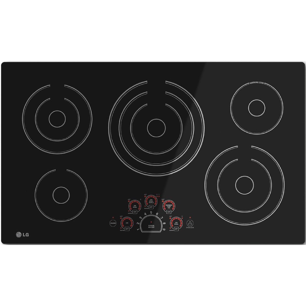 LG Appliances Cooktops 36" Built-In Electric Cooktop