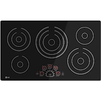 36" Built-In Electric Cooktop with SmoothTouch™ Controls and 5 Radiant Elements