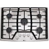 LG Appliances Cooktops 30" Built-In Gas Cooktop