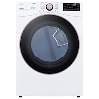 7.4 cu. ft. Ultra Large Capacity Smart wi-fi Enabled Front Load Electric Dryer with TurboSteam™ and Built-In Intelligence