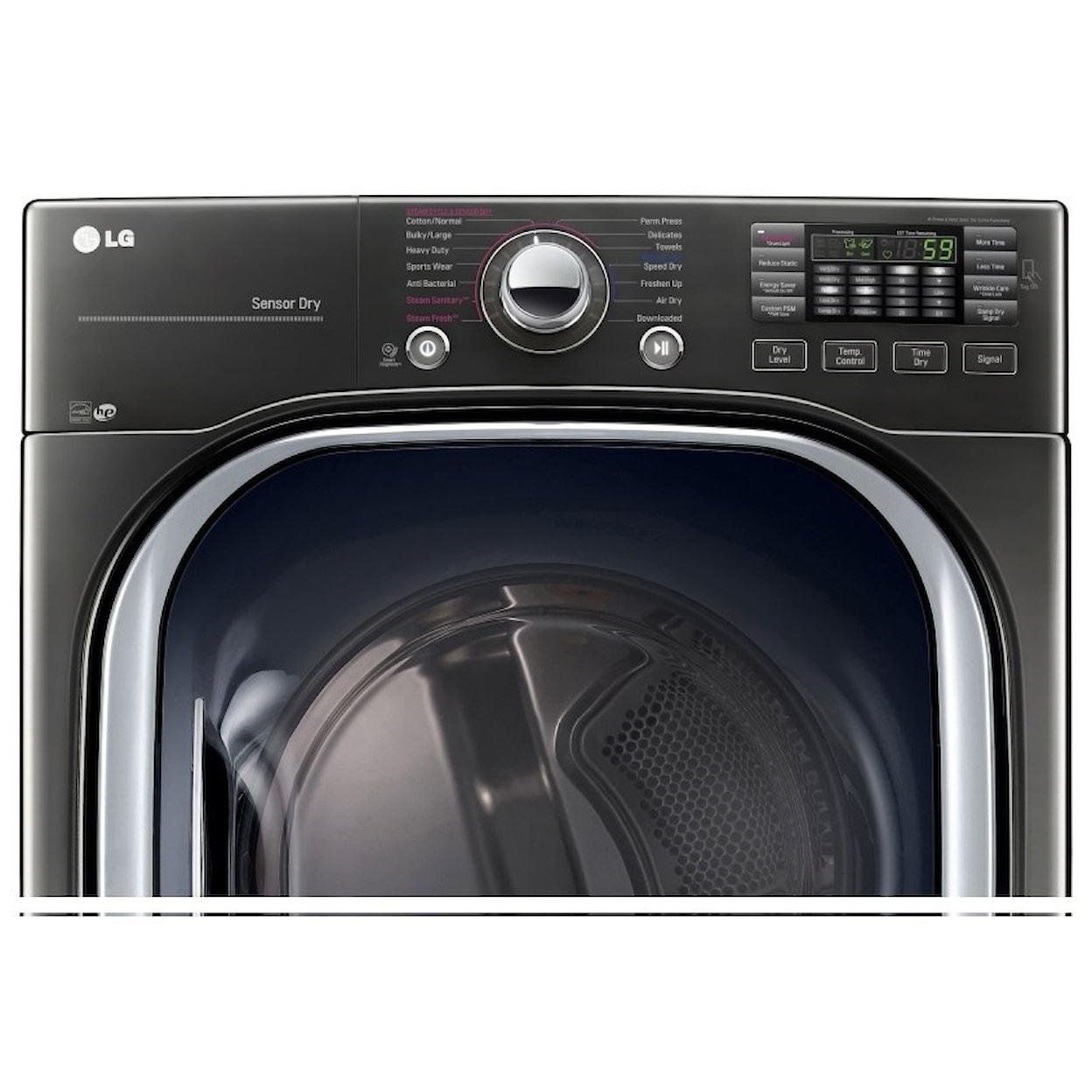 LG Appliances Dryers 7.4 Cu. Ft. TurboSteam™ Electric Dryer